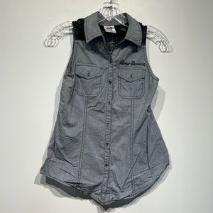 Harley-Davidson Embroidered Tank Vest Size Small